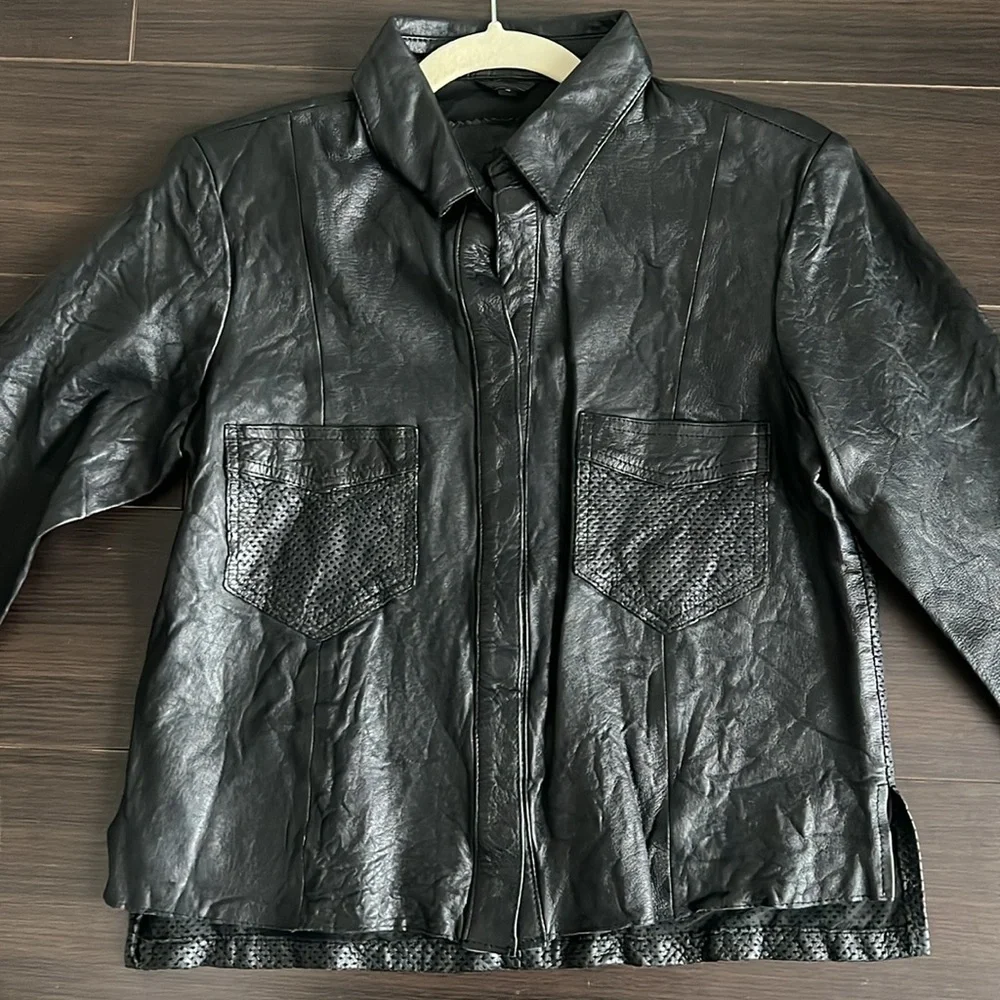Bano eeMee Leather Cropped Jacket, XS